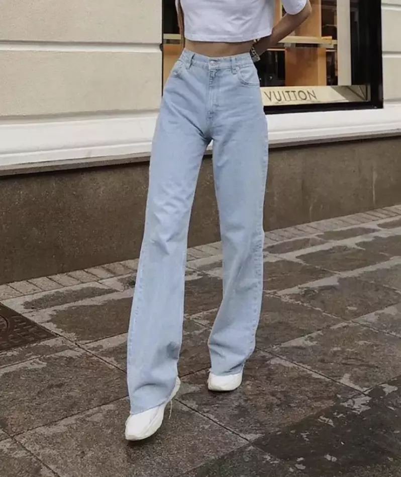 Wide leg full length jeans 2025 Wide leg full length jeans 2025
