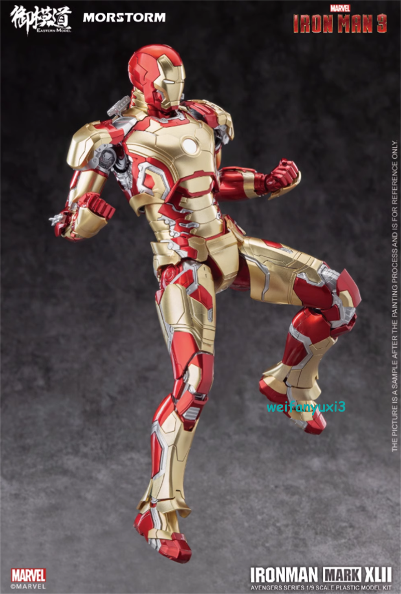 1/9 Morstorm IRON MAN Mark 42 MK42 DIY Plastic Model Kit