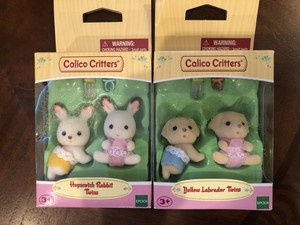 calico critters yellow labrador twins