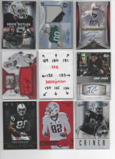 Oakland Las Vegas Raiders LOADED U-PICK Serial #'d JERSEY AUTO Rookies CARR MACK