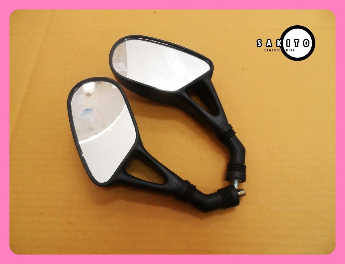 Fit Yamaha Chappy LB50 LB80 Y80M Black Mirror Set L/R Fit Yamaha Chappy LB50 LB80 Y80M Black Mirror Set L/R
