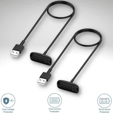 Mixblu Charger Cable Replacement for Fitbit Inspire 3 (2 Pack/3.3Ft)