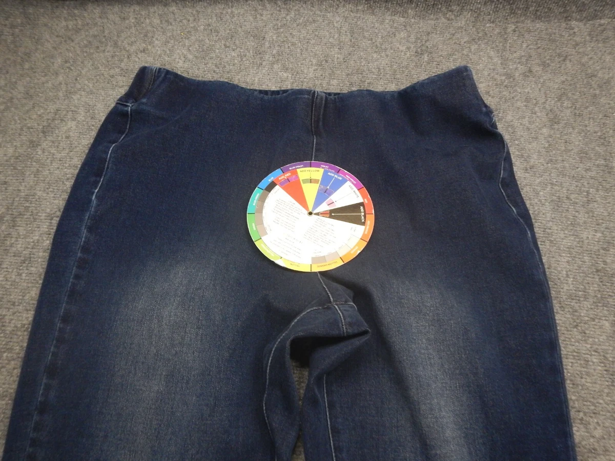Soft Surroundings Womens Cropped Jeans Jeggings Large Petite Dark