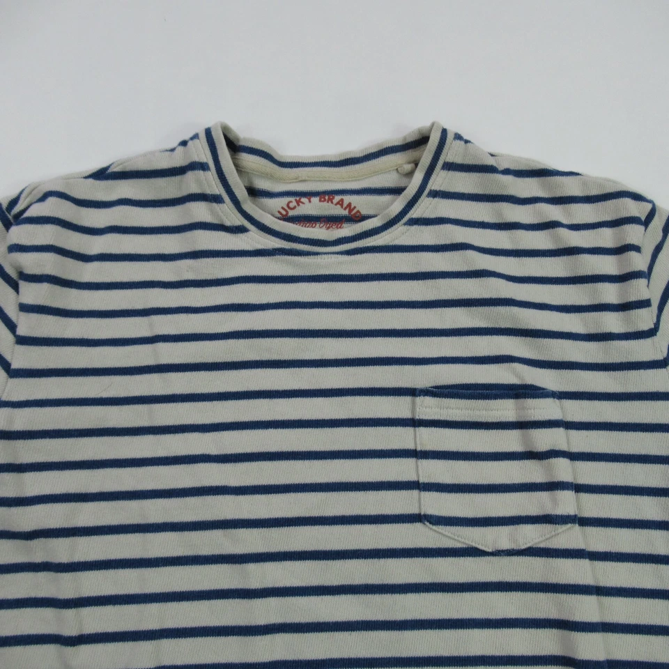 Sudadera Lucky Para Hombre Rayas Grandes Manga Larga Cuello Redondo Algodón Exterior Foto 3 de 4