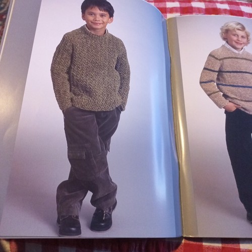 π Patons 1228 Size 2-12 21 Styles Knitting Pattern Book Children Kids Velveteen - Picture 6 of 21