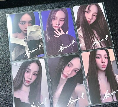 AESPA OFFICIAL CHINA MAGAZINE CHIC KARINA PHOTOCARD FULL SET6ea