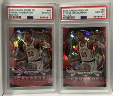 Tyrese Haliburton - 2020 Prizm Draft Picks Red Ice Crusade #90 PSA 10 - Lot of 2