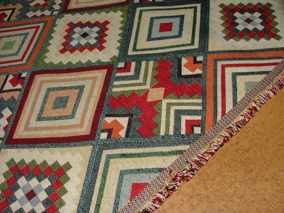 Moroccan Large Kilim Tapestry Fabric Curtain Upholstery Cushion Blanket