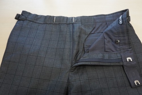 Tom Ford Básico Base A Gris Cuadros 100% Lana 2 PC Chaqueta Pantalones Talla 38R - Imagen 10 de 11