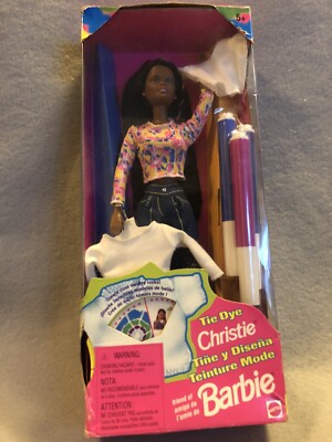 1998 Tie Dye Barbie Christie Doll African American Color Markers Mattel #20505