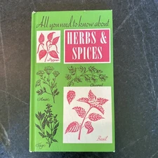 Vntg 1969 All You Need Know Herbs & Spices Cookbook Recipe Peter Pauper Press￼￼