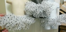 Lot of 3 tutus white tutu with black dot Child Sizes Girls XS and Small