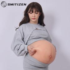 Roanyer Silicone Fake Twins Pregnant Belly Bump Costume Baby Tummy Cosplay