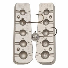 5 Ballhead Jig mould for muppets shads  soft baits Predator  bass conger ling
