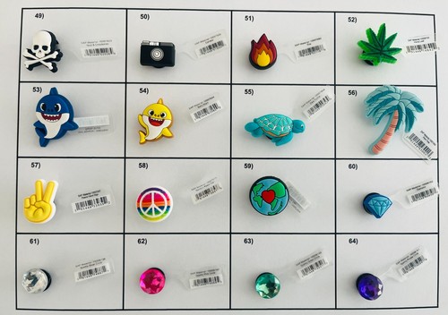 NWT Authentic CROCS JIBBITZ Charms Huge Selection Disney Marvel Mario Star Wars - Picture 60 of 116