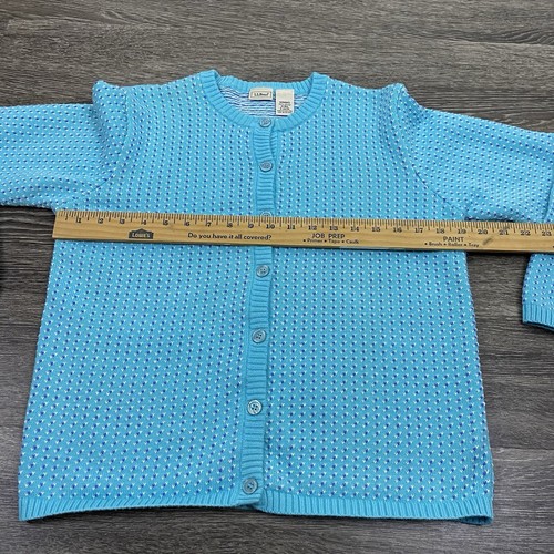 L.L. Bean Cardigan Sweater Womens Size XL Norwegian Button Grannycore Christmas - Picture 9 of 12
