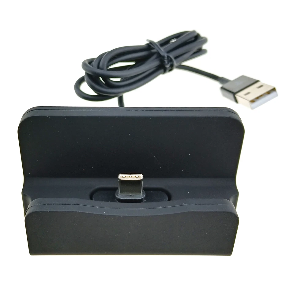 USB C Charger Docking PC File Sync Mobile Smartphone Station Desktop Stand 5V 1A - Image 2 of 4