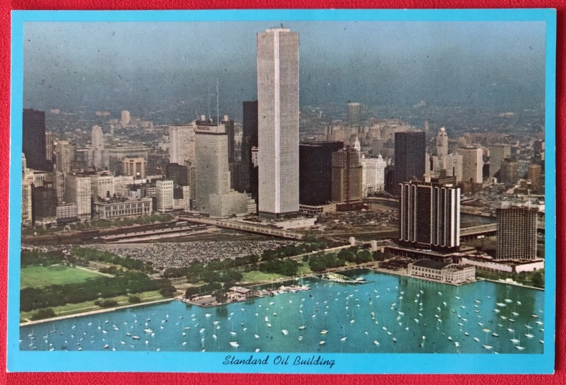 Vintage Postcard of Standard Oil Building-Chicago, IL-Continental Size-Pristine