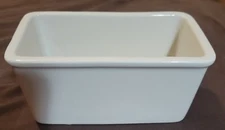 2 Homer Laughlin China USA QQC Rectangular Dish/Sugar Packet Holder 5×2.75×2.25"