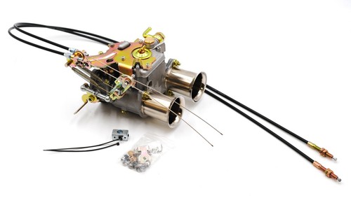 HIGH PERFORMANCE WEBER DCOE THROTTLE LINKAGE KIT W DUAL CABLES ALFA LOTUS BMW - Picture 3 of 9