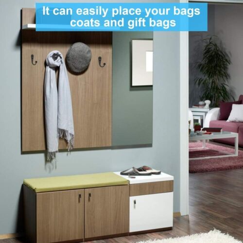 10-PCS Coat Hooks Wall Mount Premium Black Heavy Duty Metal Wall Hooks 20 Screws - Picture 5 of 7
