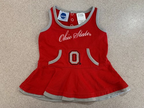 Ohio State Buckeyes Cheer Dress Outfit NCAA Team Size 3-6 Months