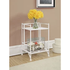 Convenience Concepts 8020w Designs2go 2-tier Folding Metal Shelf