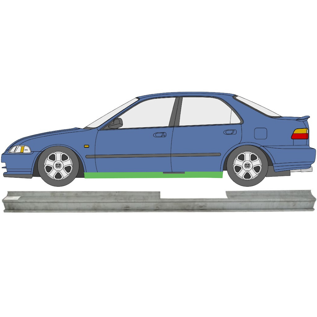 HONDA CIVIC EG9 4 DOOR SALOON 1991-1995 SILL REPAIR PANEL ROCKER PANEL / LEFT