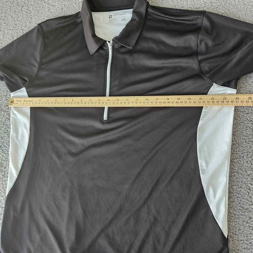 Hartwell Golf Polo Shirt Womens 2XL Black Short Sleeve 1/4 Zip Collared Coretech - Picture 4 of 8