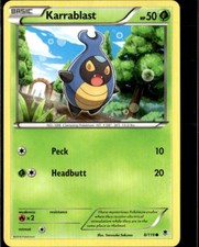 Pokemon Karrablast 8/119 Phantom Forces Non Holo Common 2 Card Lot