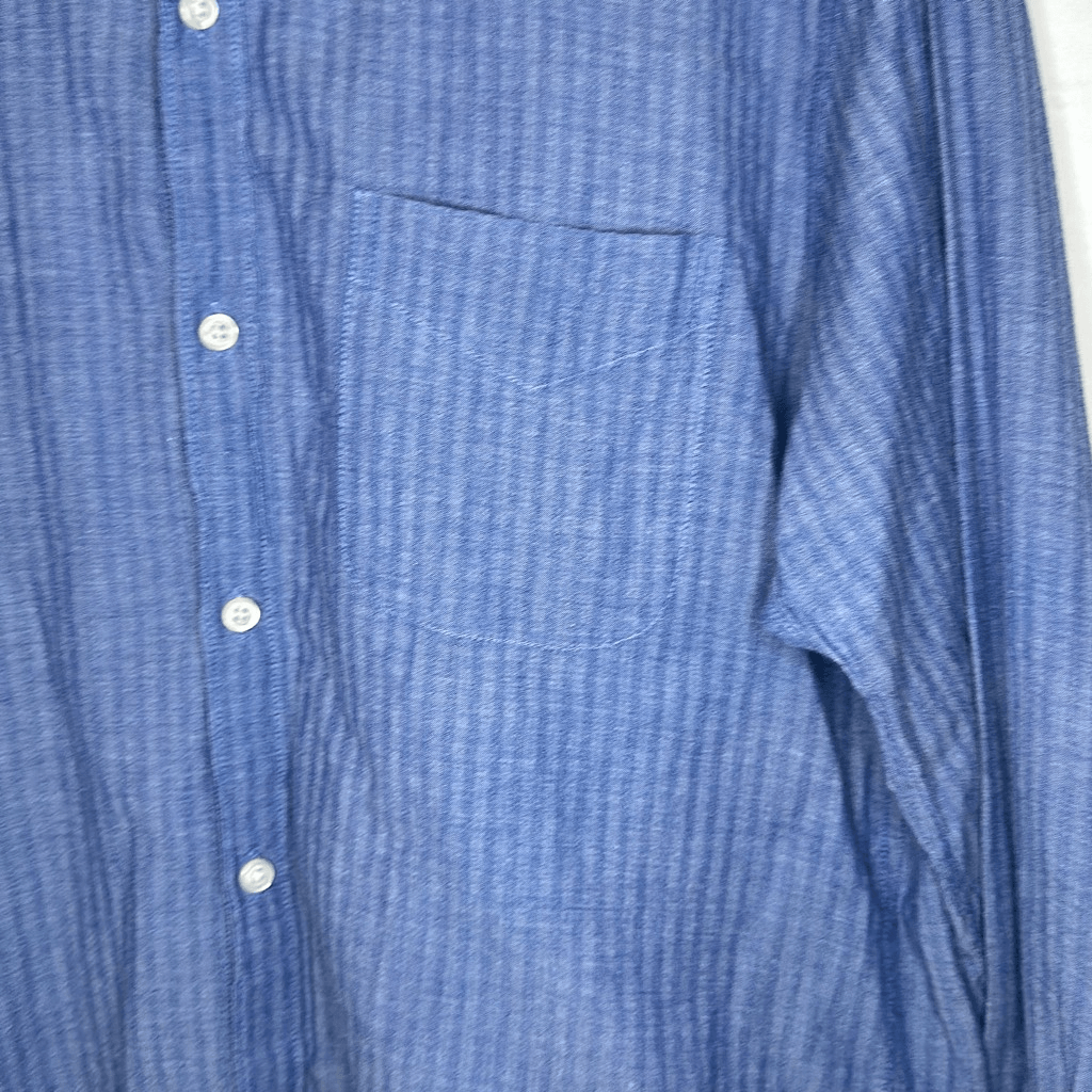 Tommy Hilfiger Chemise Chambray Manches Longues Homme Bleu Foncé