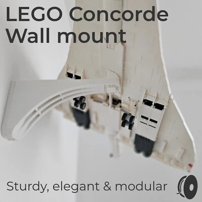 CONCORDE 10318, wall mount per lego montaggio a muro staffa stampata in 3D