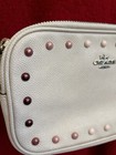 Coach CROSSBODY Camera bag Laser White Pink Studs Leather As new