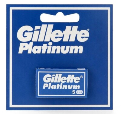 Gillette Platinum Rasierklingen für Rasierhobel Klingenmesser 10Stk. 2 x5er Pack