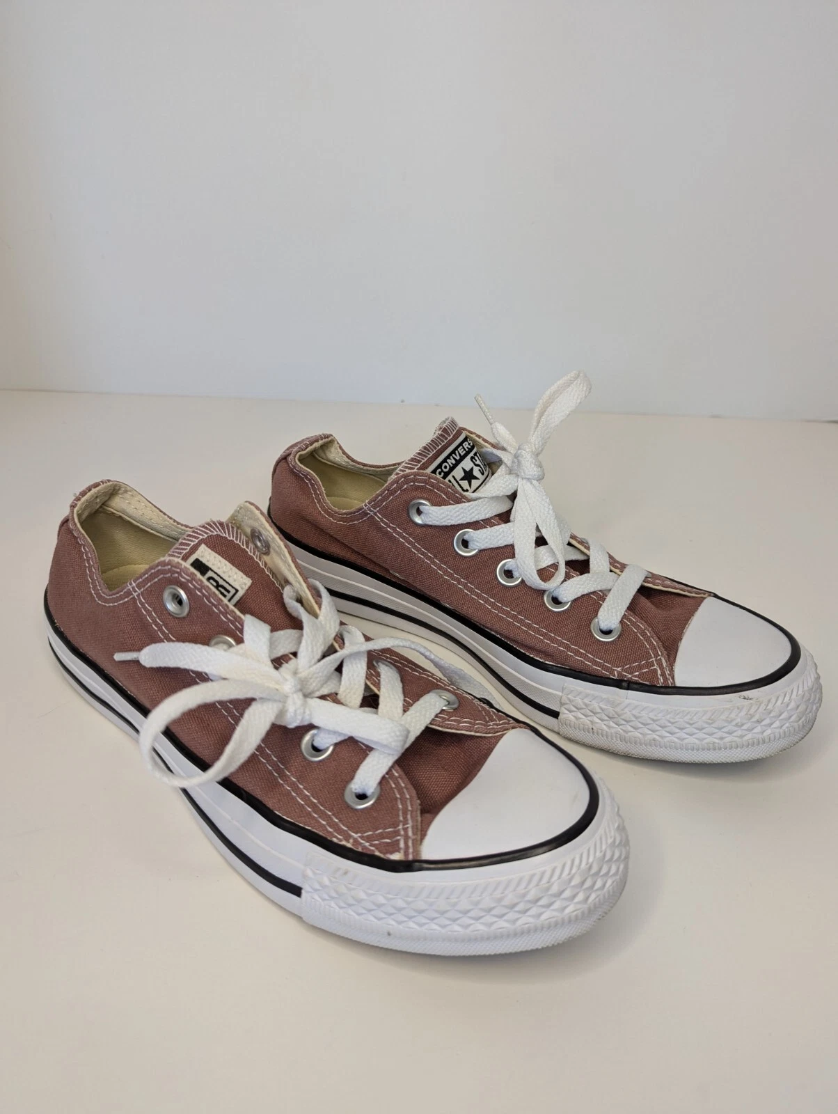 Sneakers Converse All Star donna 6 rosa scuro tela scarpe basse skater lifestyle