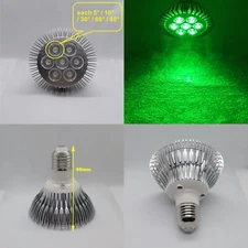 21W Green 520nm~525nm LED Lamp Spot Light Bulb PAR30 for Therapy Plant E26 E27