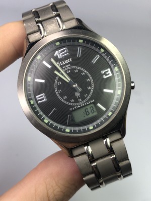 titanium radio controlled watch