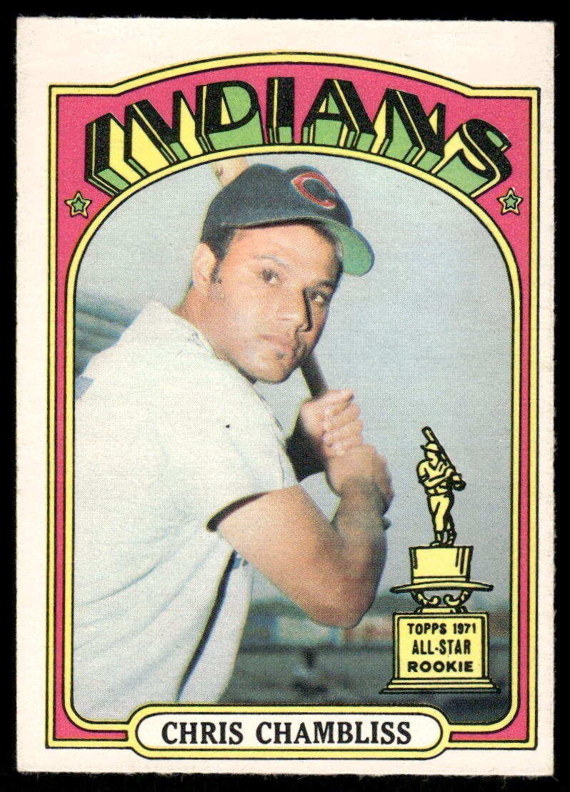 EX+ OPC CHRIS CHAMBLISS ROOKIE 1972 O-PEE-CHEE #142 UNCREASED CANADA *TPHLC-2064