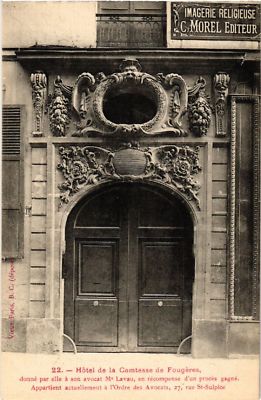 CPA PARIS 6e 27 Rue St-Sulpice. Hotel de la Comtesse de Fougeres (535116)