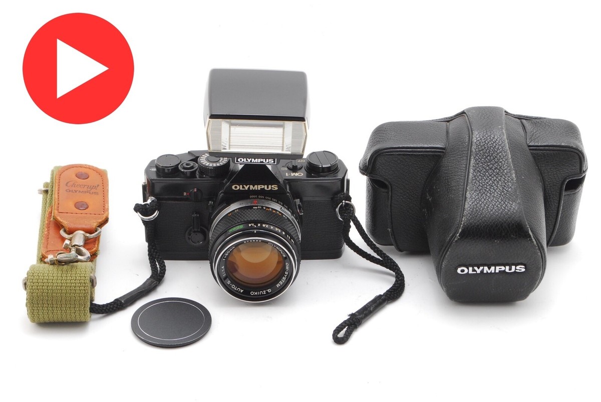 OLYMPUS OM-1 ブラック G.ZUIKO AUTO-S 50 f1.4 Olympus OM-1 35mm SLR Film Camera - Black Olympus F.Zuiko