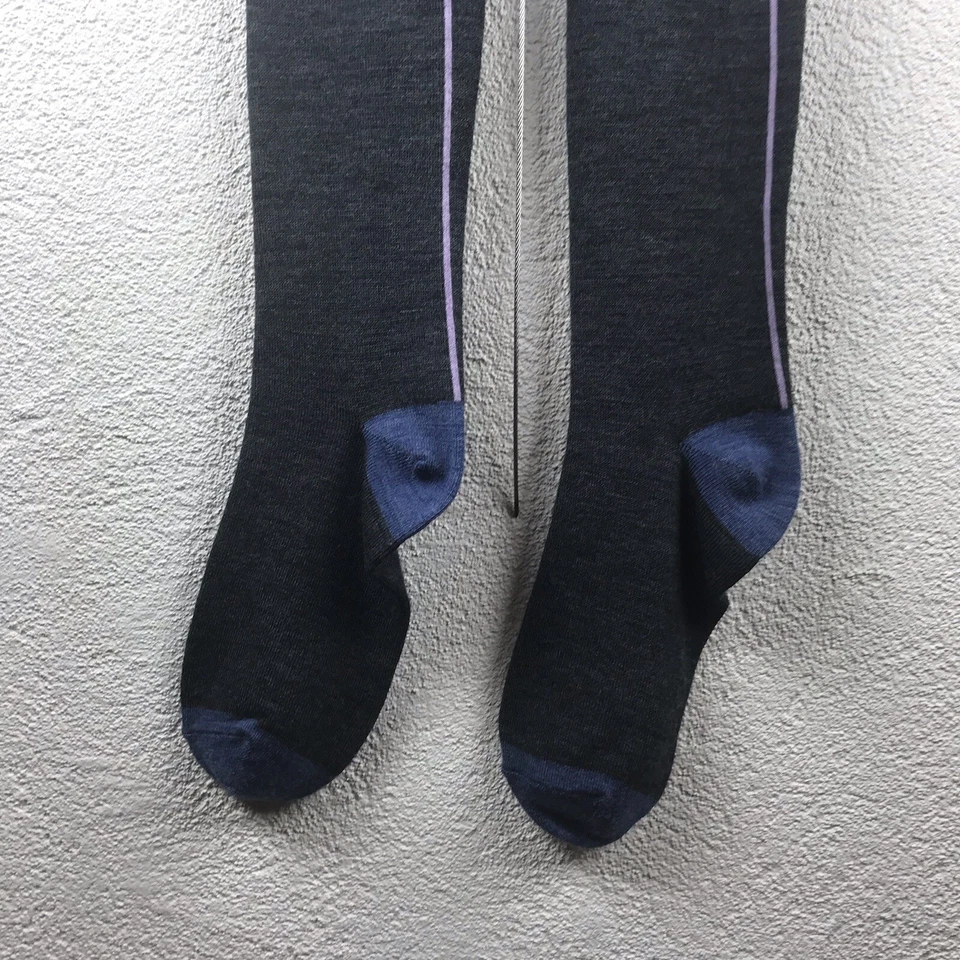 Medias Anthropologie l S/M Tintoretta Gris Jaspeado Retro Lavanda Costura Trasera Foto 4 de 4