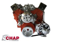 Sbc Serpentine Pulley Conversion Kit Alt Only Low Mount Chevy Small Block Lwp 2
