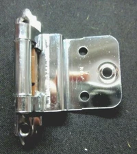 Ajax Japan Chrome Semi Concealed Cabinet Door Hinge 3/8" Inset Self Close 1 MCM