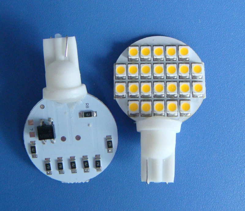 10pcs T10 194 921 LED Discs Bulb Lamp 24-1210SMD LED DC12V White/Warm White - Image 2 of 4