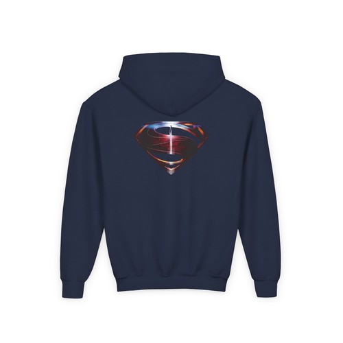 Superman S, kids Youth Heavy Blend Hooded Sweatshirt - Picture 9 of 13