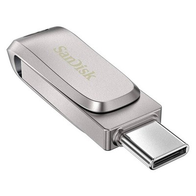 SanDisk Ultra Dual Drive Luxe USB A USB C Edelstahl Flash Drive 64GB