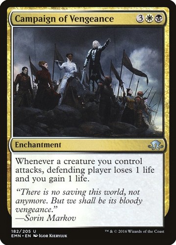 Campaign of Vengeance #182 Eldritch Moon Uncommon Enchantment