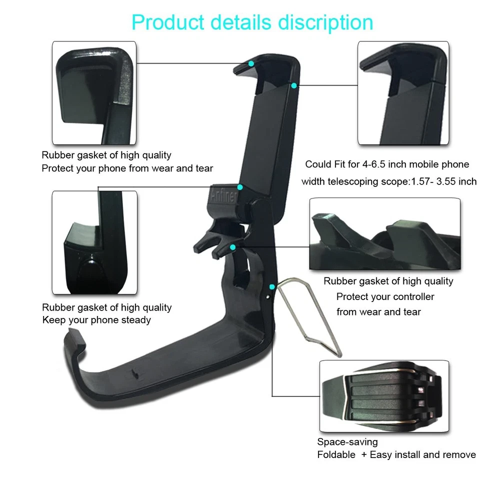 Controller Mobile Phone Holder/Cellphone Mount/Clip Compatible with Microsoft... - Image 3 of 4
