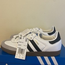 Scarpe alla moda Adidas Samba OG Cloud da uomo bianche/core nere B75806