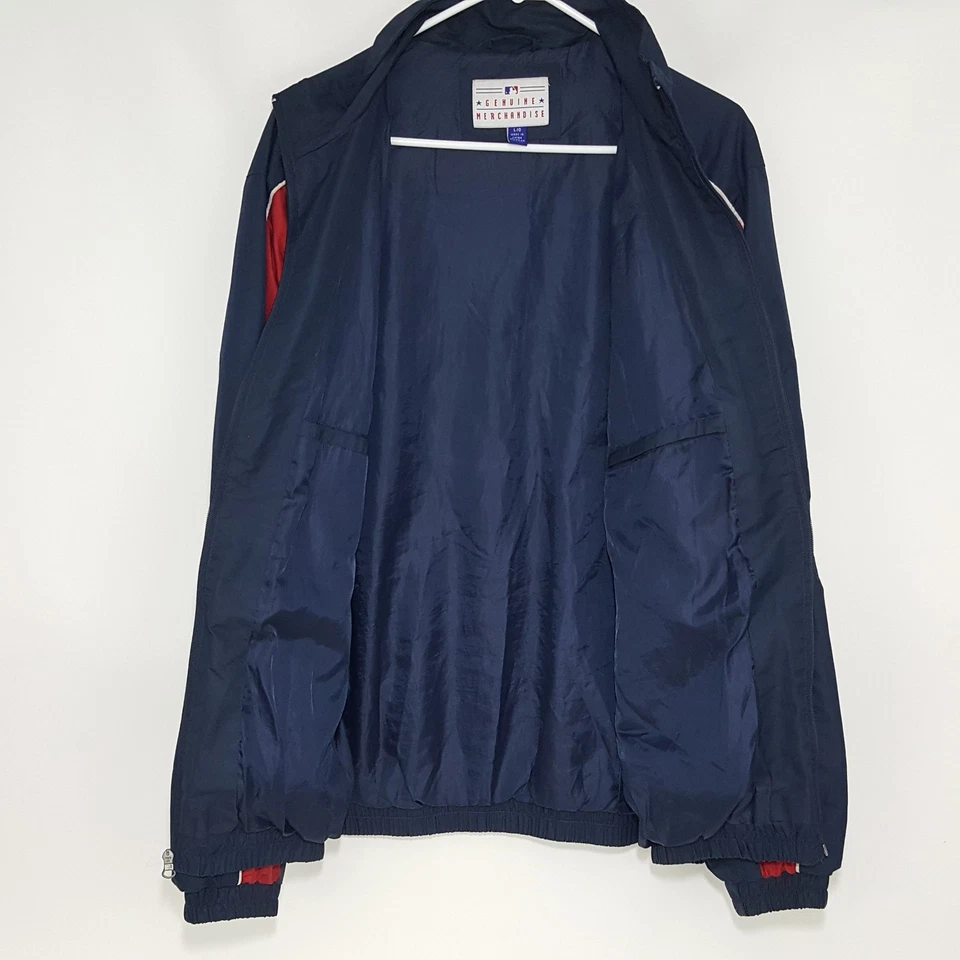 波士顿红袜队美国职棒大联盟轰炸机夹克全拉链 GIII G3 现场棒球大号 — 第 2/4 张图片